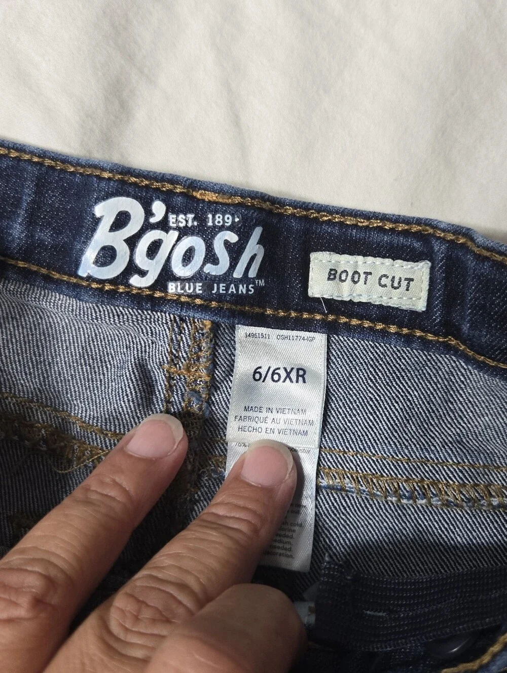 Girl's 3 Pair Of Jeans Old Navy And Oshkosh Sz 6/6xs/6xr
